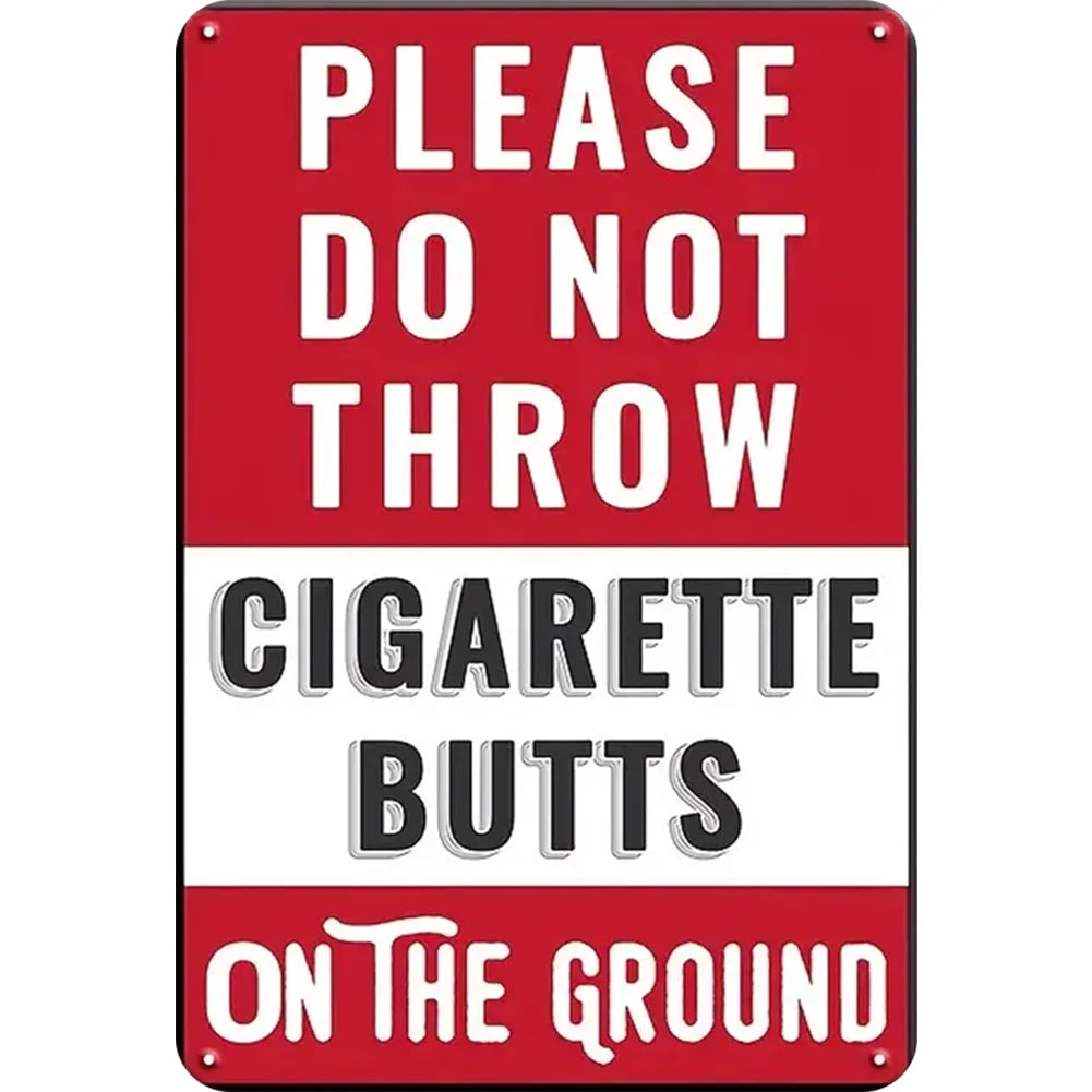 8x12 Warning Metal Sign – People Beyond This Point Metal Teneke Levha Duvar Dekoru |Tin & Time Co #A068