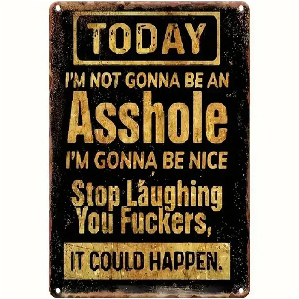 8x12 Warning Metal Sign – People Beyond This Point Metal Teneke Levha Duvar Dekoru |Tin & Time Co #A072