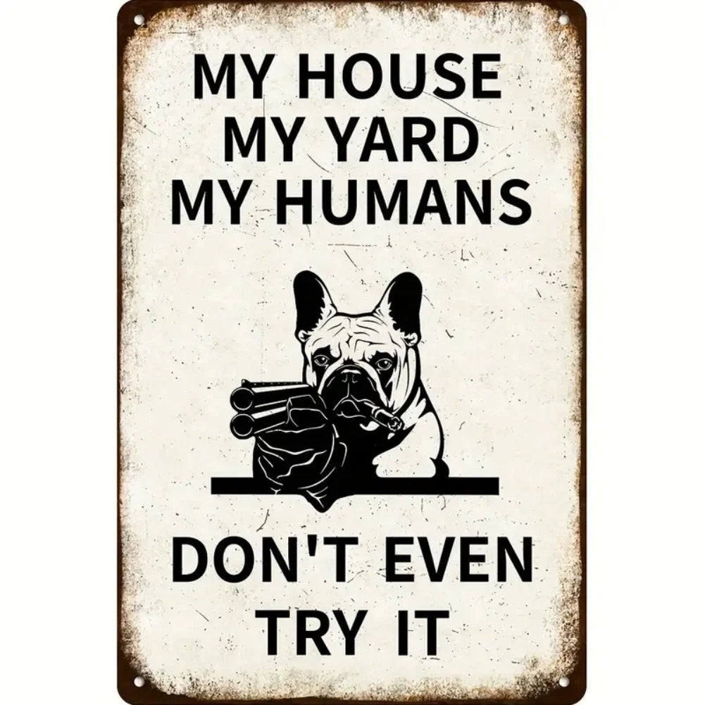 8x12 Warning Metal Sign – People Beyond This Point Metal Teneke Levha Duvar Dekoru |Tin & Time Co #A108