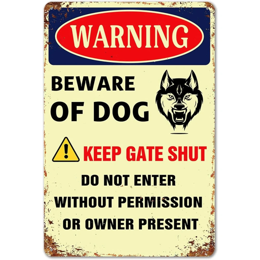8x12 Warning Metal Sign – People Beyond This Point Metal Teneke Levha Duvar Dekoru |Tin & Time Co #A109