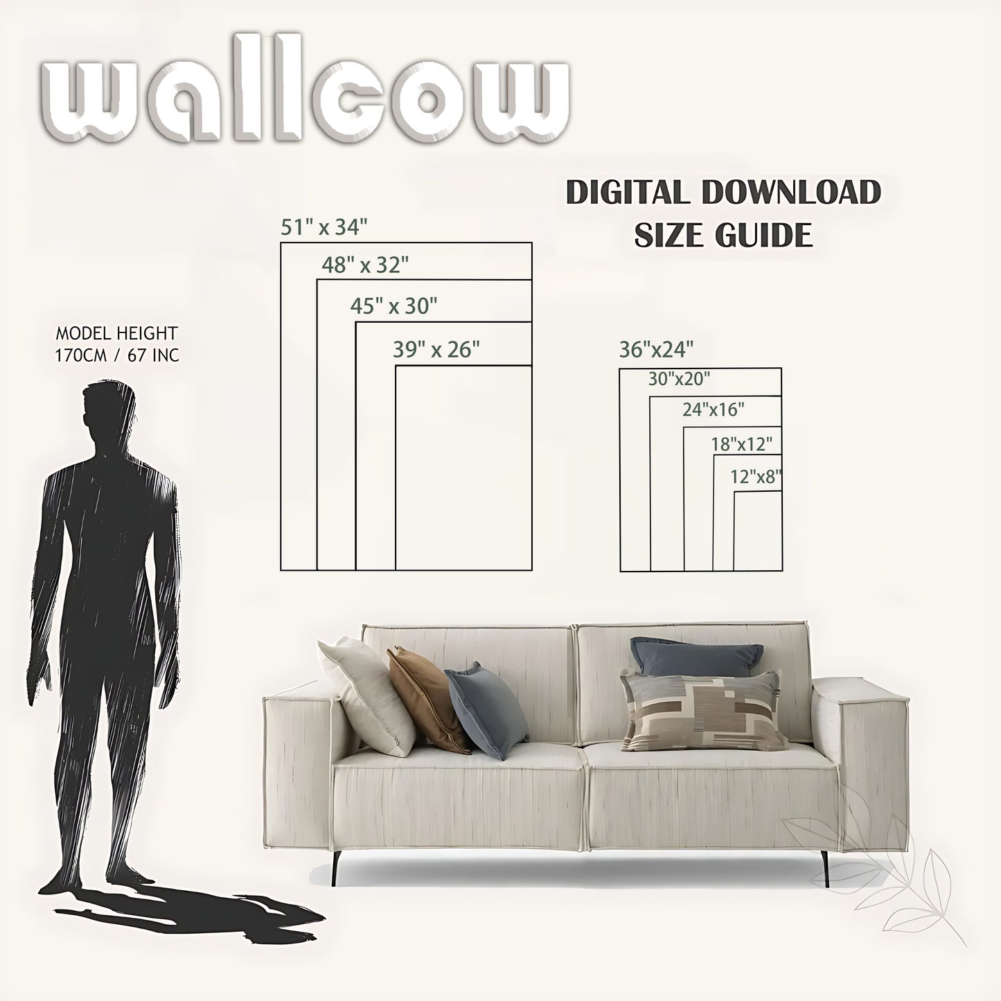 Minimalist Dachshund Striped Illustration – Sleek Pet Wall Art on Natural Wood Canvas | W691