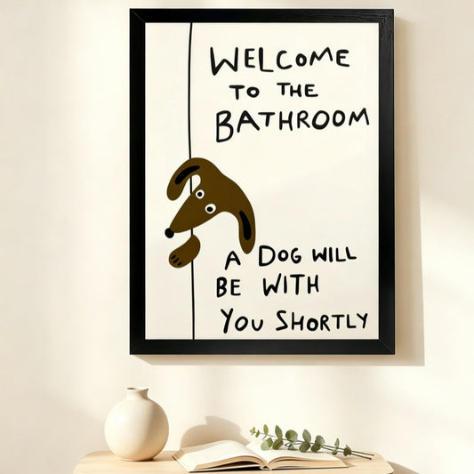 Funny Dog Bathroom Wall Art: The Gift Dog Lovers Didn't Know They Needed