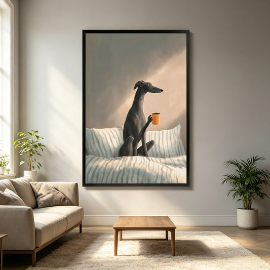 Greyhound Coffee Dog Wall Art: The Quirky Home Decor Piece Dog Lovers Are Obsessed With