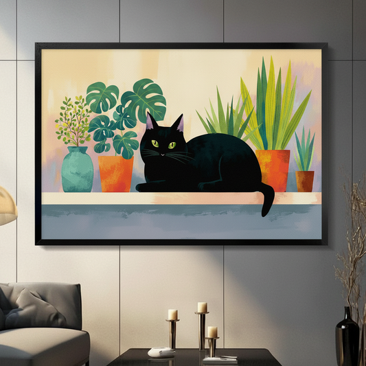 Black Cat Wall Art That Plant Lovers Will Obsess Over