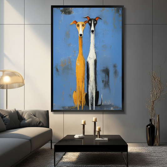 Greyhound Wall Art: Unique Dog Lover Gift & Home Decor