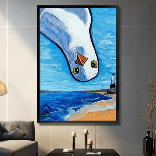Seagull Canvas Wall Art: The Bold Coastal Print Your Home Needs