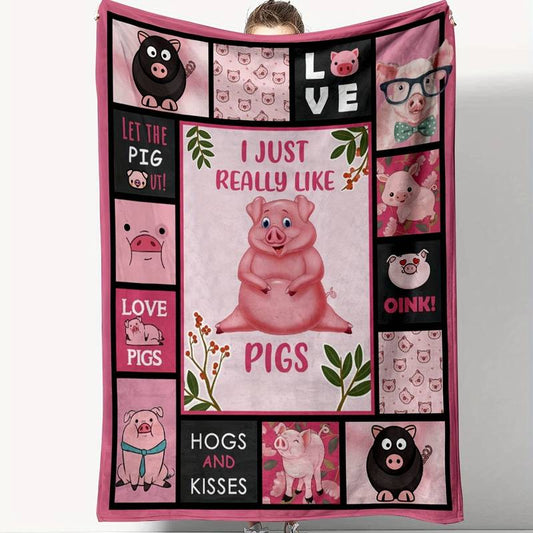 T023 Flannel Blanket for Bed, Couch, Recliner & Travel - All-Season Comfort, -Pilling, Suitable for Adults and Teens