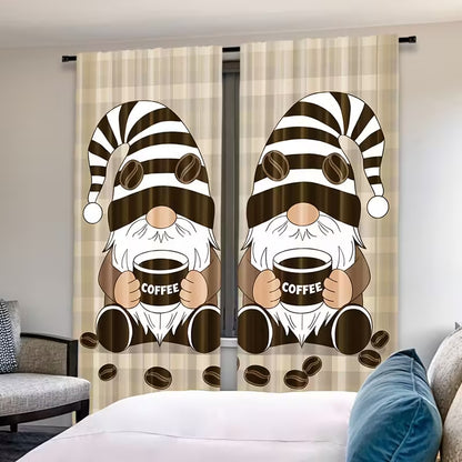 L012 Thermal Rod Pocket Curtain Panel – Room Darkening Linen Blend / Ideal for Bedroom, Living Room, Kitchen & Office