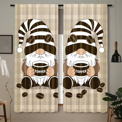 L012 Thermal Rod Pocket Curtain Panel – Room Darkening Linen Blend / Ideal for Bedroom, Living Room, Kitchen & Office