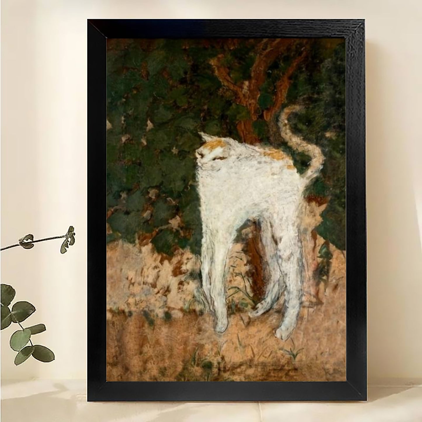 W025 Natural Wood Canvas – High-Quality Abstract Art | Perfect for Living Room & Office