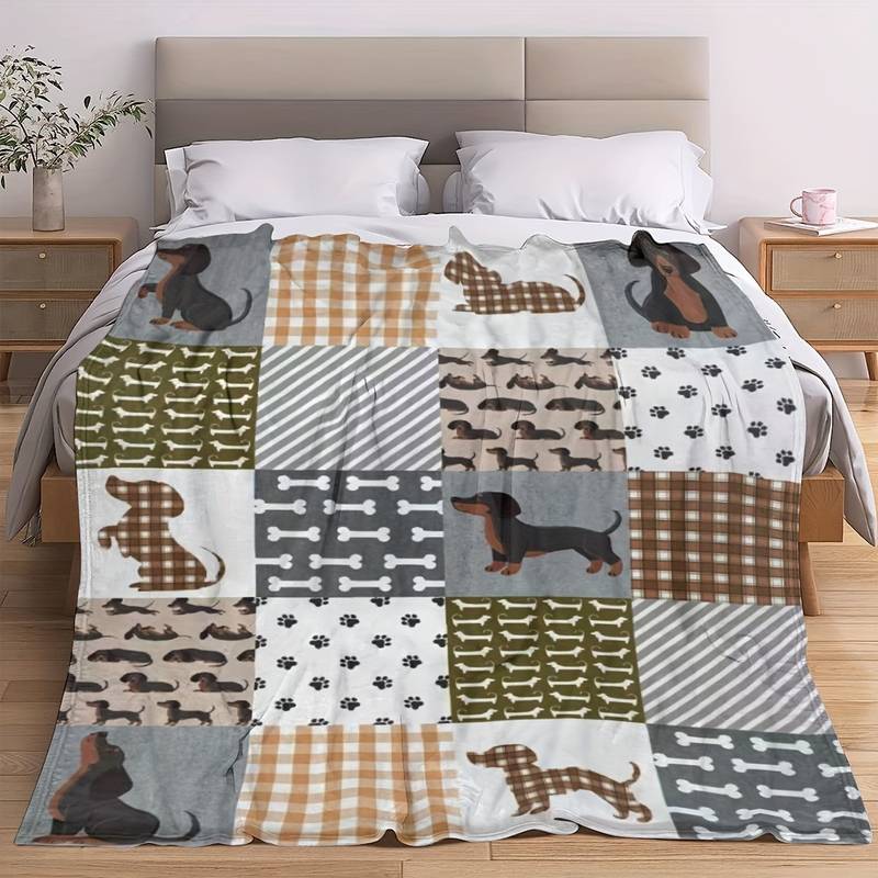 T026 Flannel Blanket for Bed, Couch, Recliner & Travel - All-Season Comfort, -Pilling, Suitable for Adults and Teens