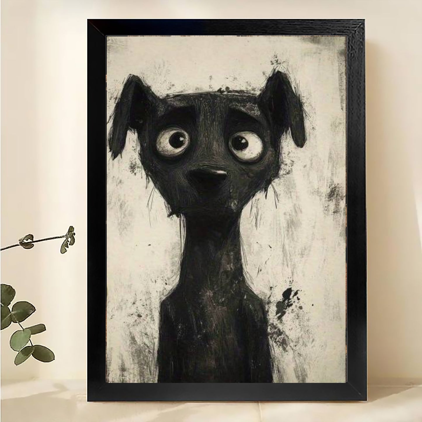 W303 Natural Wood Canvas – High-Quality Abstract Art | Perfect for Living Room & Office