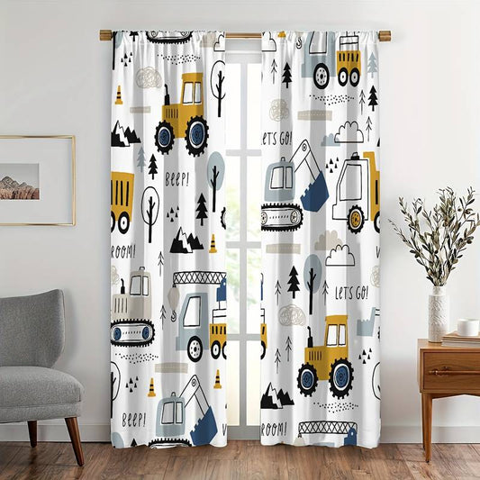 L005 Thermal Rod Pocket Curtain Panel – Room Darkening Linen Blend / Ideal for Bedroom, Living Room, Kitchen & Office