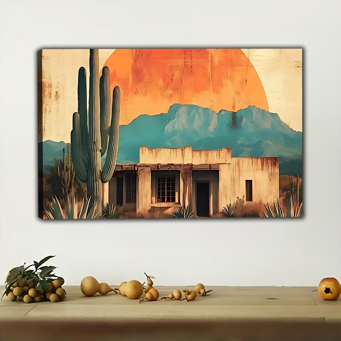 W477 Natural Wood Grain Canvas Decorative Painting – High-Quality Abstract Art | Ideal for Living Rooms and Offices