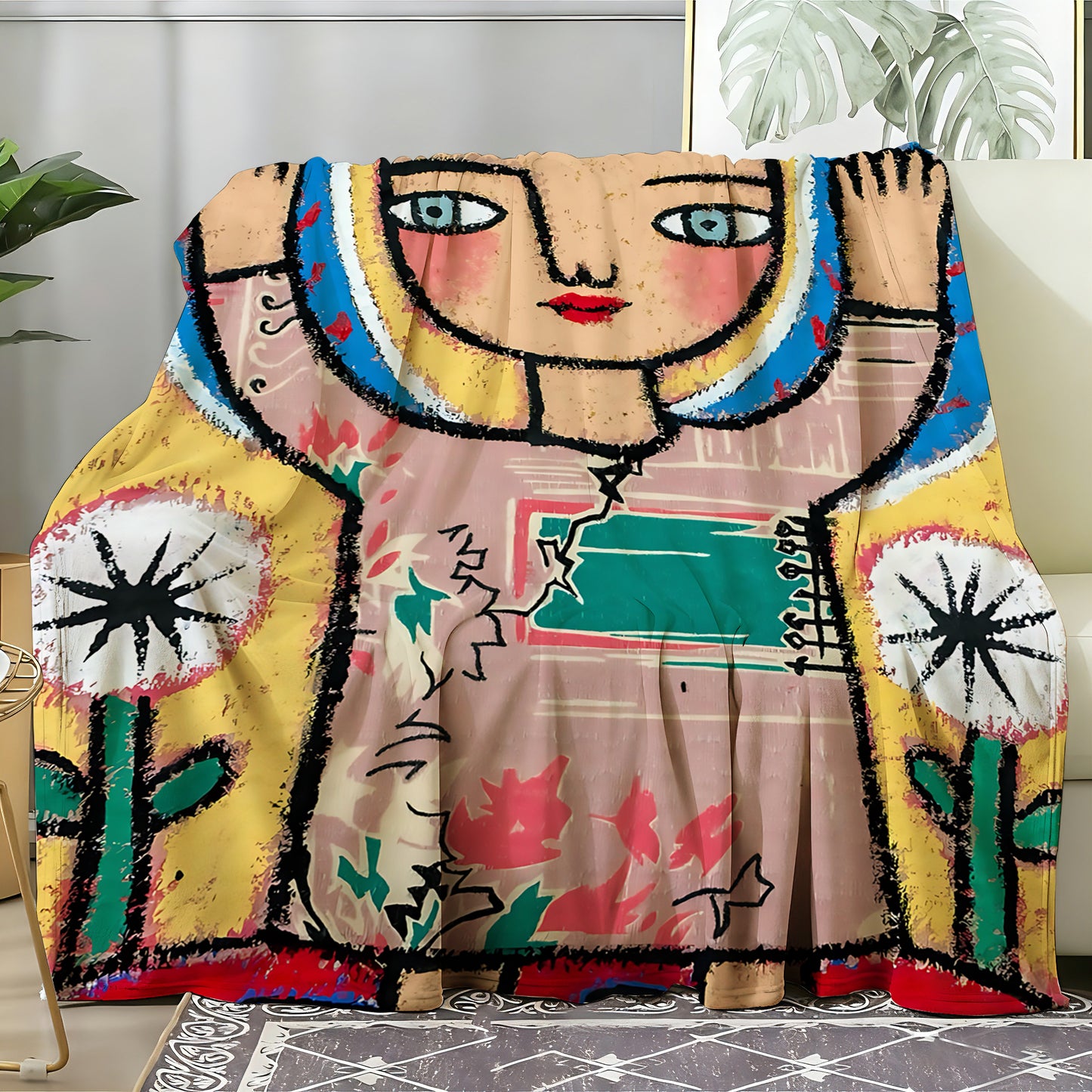 T045 Flannel Blanket for Bed, Couch, Recliner & Travel - All-Season Comfort, -Pilling, Suitable for Adults and Teens