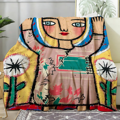 T045 Flannel Blanket for Bed, Couch, Recliner & Travel - All-Season Comfort, -Pilling, Suitable for Adults and Teens