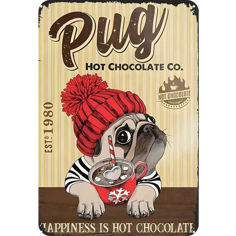 8x12 Funny Dog Metal Sign – Vintage Tin Wall Art for Pet Lovers & Homes | Tin & Time Co. #1003