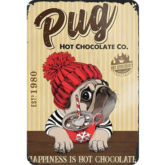 8x12 Funny Dog Metal Sign – Vintage Tin Wall Art for Pet Lovers & Homes | Tin & Time Co. #1003