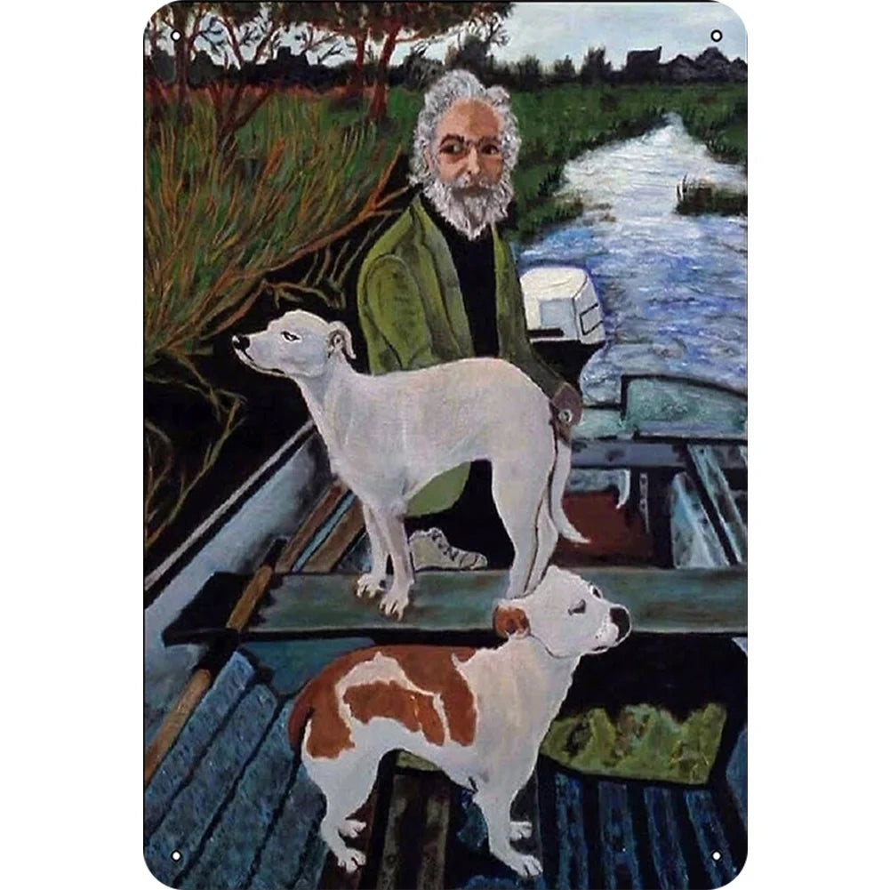 8x12 Funny Dog Metal Sign – Vintage Tin Wall Art for Pet Lovers & Homes | Tin & Time Co. #1009