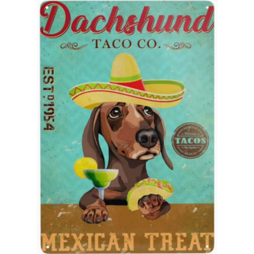 8x12 Funny Dog Metal Sign – Vintage Tin Wall Art for Pet Lovers & Homes | Tin & Time Co. #1016