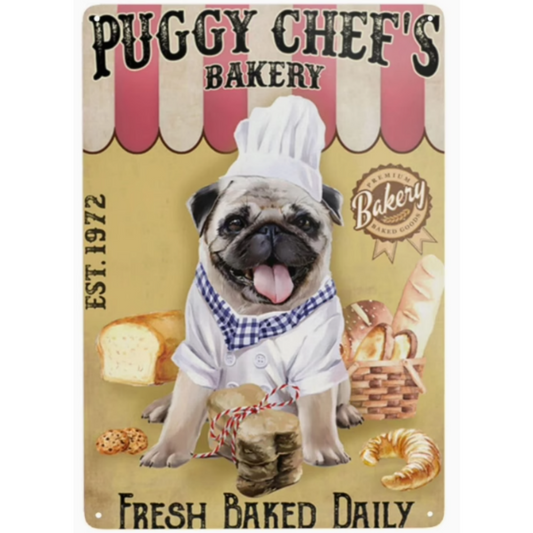 8x12 Funny Dog Metal Sign – Vintage Tin Wall Art for Pet Lovers & Homes | Tin & Time Co. #1017