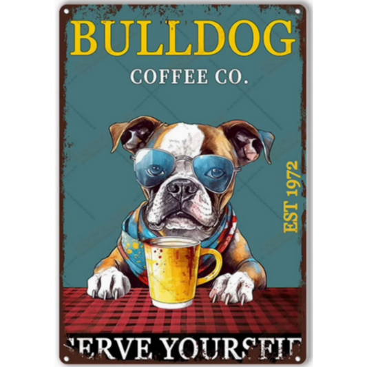 8x12 Funny Dog Metal Sign – Vintage Tin Wall Art for Pet Lovers & Homes | Tin & Time Co. #1019