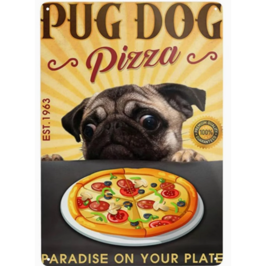 8x12 Funny Dog Metal Sign – Vintage Tin Wall Art for Pet Lovers & Homes | Tin & Time Co. #1023