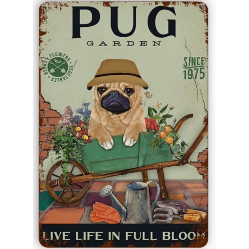 8x12 Funny Dog Metal Sign – Vintage Tin Wall Art for Pet Lovers & Homes | Tin & Time Co. #1024