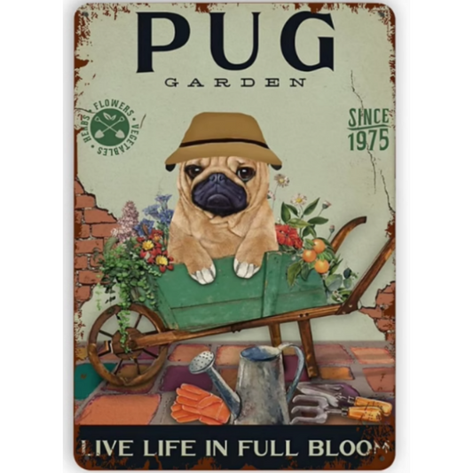 8x12 Funny Dog Metal Sign – Vintage Tin Wall Art for Pet Lovers & Homes | Tin & Time Co. #1024