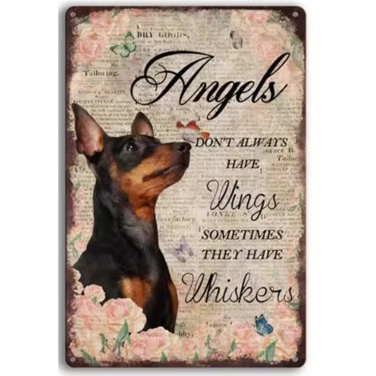 8x12 Funny Dog Metal Sign – Vintage Tin Wall Art for Pet Lovers & Homes | Tin & Time Co. #1025