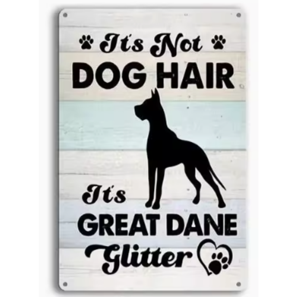 8x12 Funny Dog Metal Sign – Vintage Tin Wall Art for Pet Lovers & Homes | Tin & Time Co. #1033