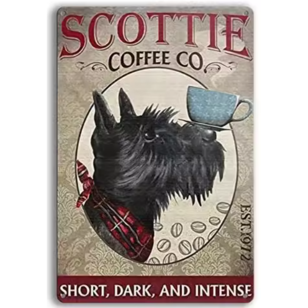 8x12 Funny Dog Metal Sign – Vintage Tin Wall Art for Pet Lovers & Homes | Tin & Time Co. #1035