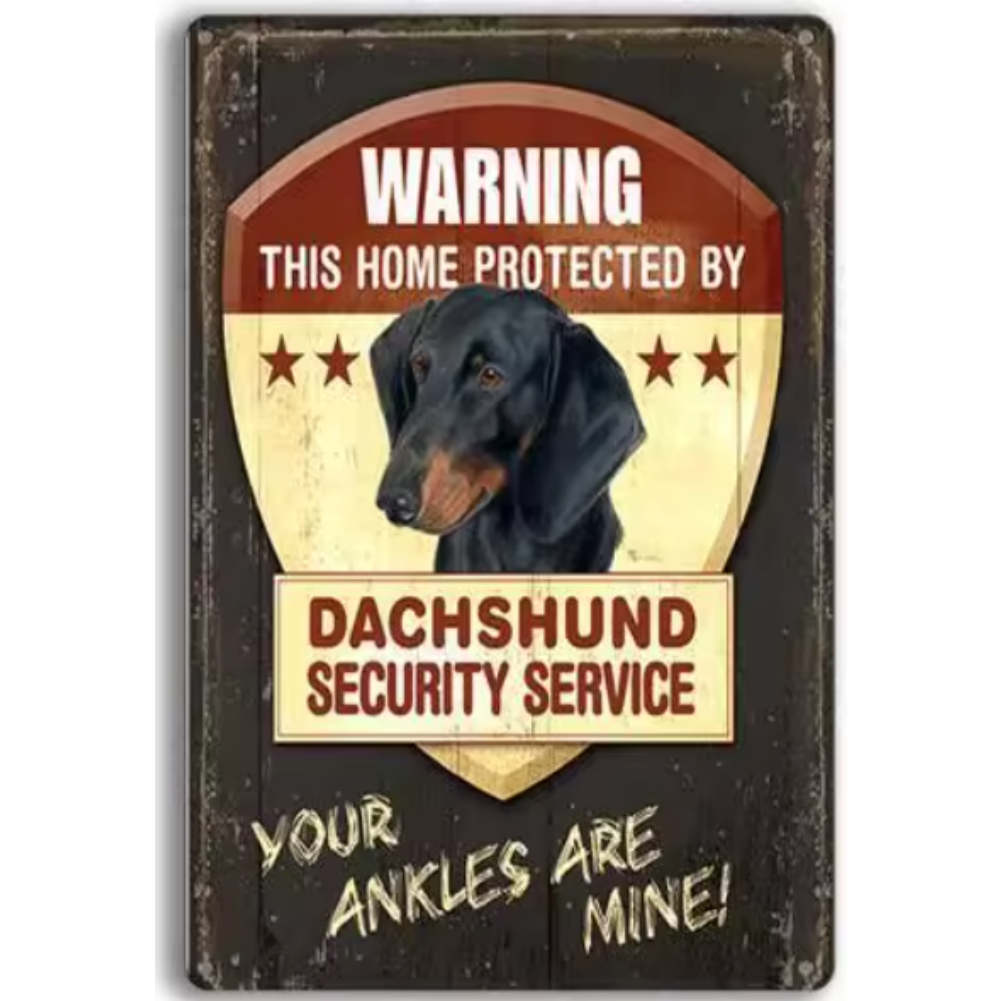 8x12 Funny Dog Metal Sign – Vintage Tin Wall Art for Pet Lovers & Homes | Tin & Time Co. #1040