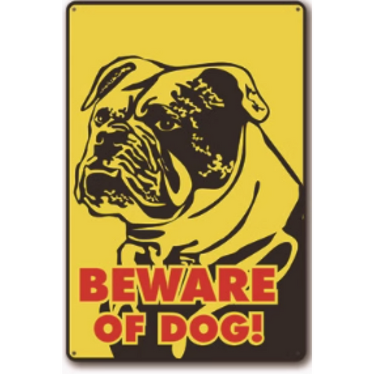 8x12 Funny Dog Metal Sign – Vintage Tin Wall Art for Pet Lovers & Homes | Tin & Time Co. #1053