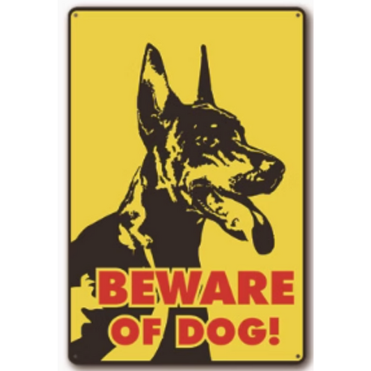 8x12 Funny Dog Metal Sign – Vintage Tin Wall Art for Pet Lovers & Homes | Tin & Time Co. #1055