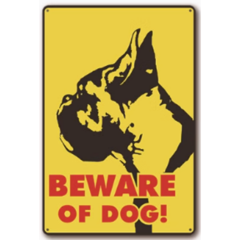 8x12 Funny Dog Metal Sign – Vintage Tin Wall Art for Pet Lovers & Homes | Tin & Time Co. #1056
