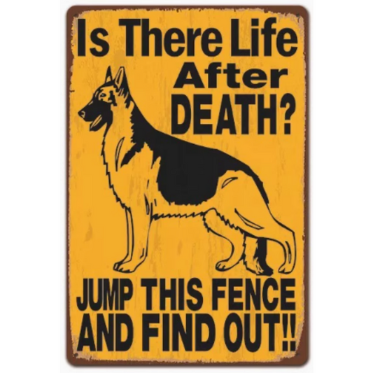 8x12 Funny Dog Metal Sign – Vintage Tin Wall Art for Pet Lovers & Homes | Tin & Time Co. #1064