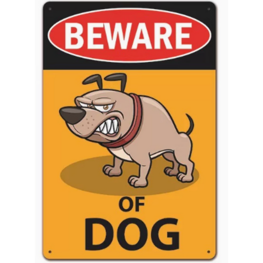 8x12 Funny Dog Metal Sign – Vintage Tin Wall Art for Pet Lovers & Homes | Tin & Time Co. #1066