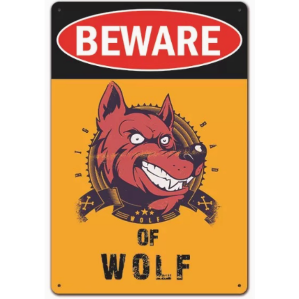 8x12 Funny Dog Metal Sign – Vintage Tin Wall Art for Pet Lovers & Homes | Tin & Time Co. #1070