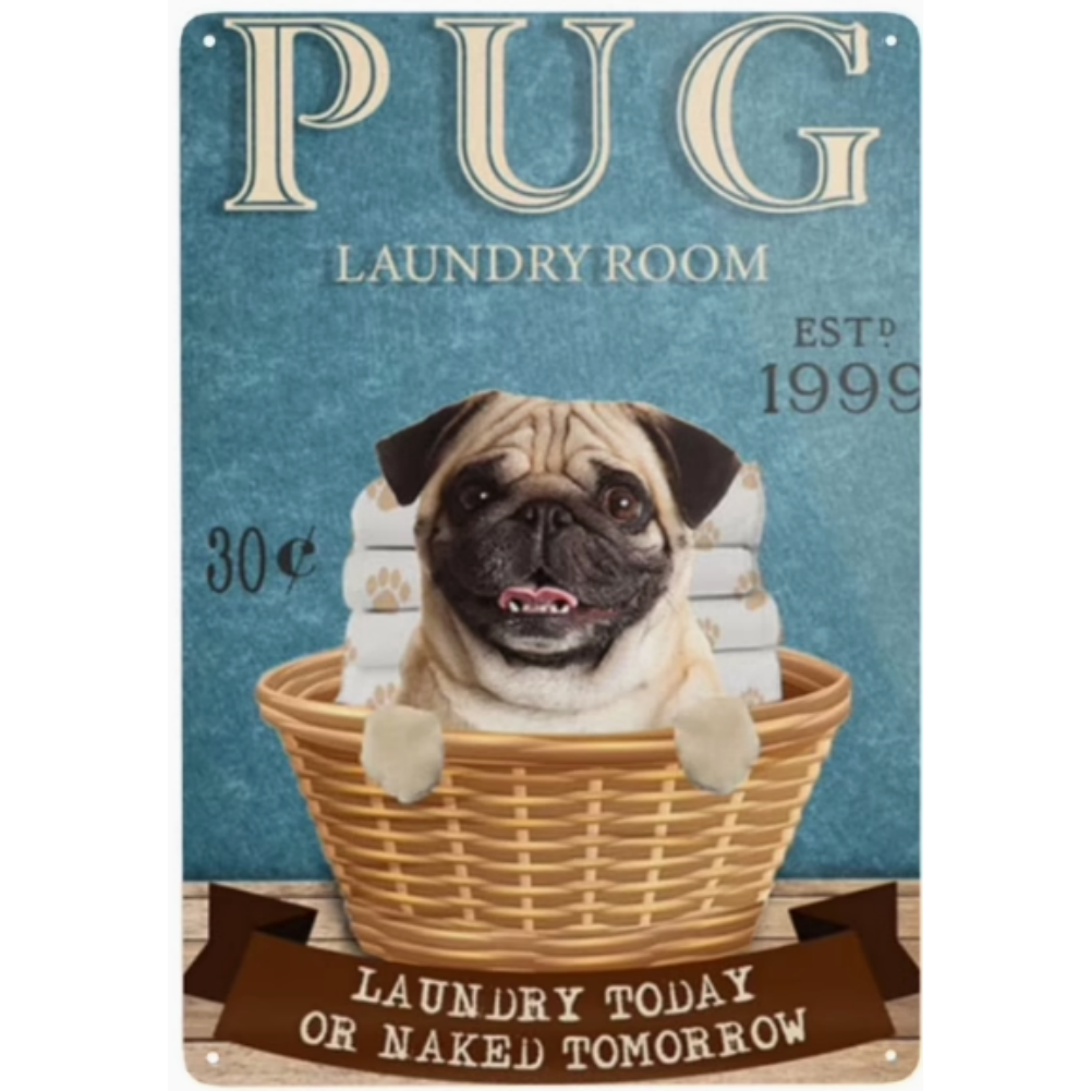 8x12 Funny Dog Metal Sign – Vintage Tin Wall Art for Pet Lovers & Homes | Tin & Time Co. #1080