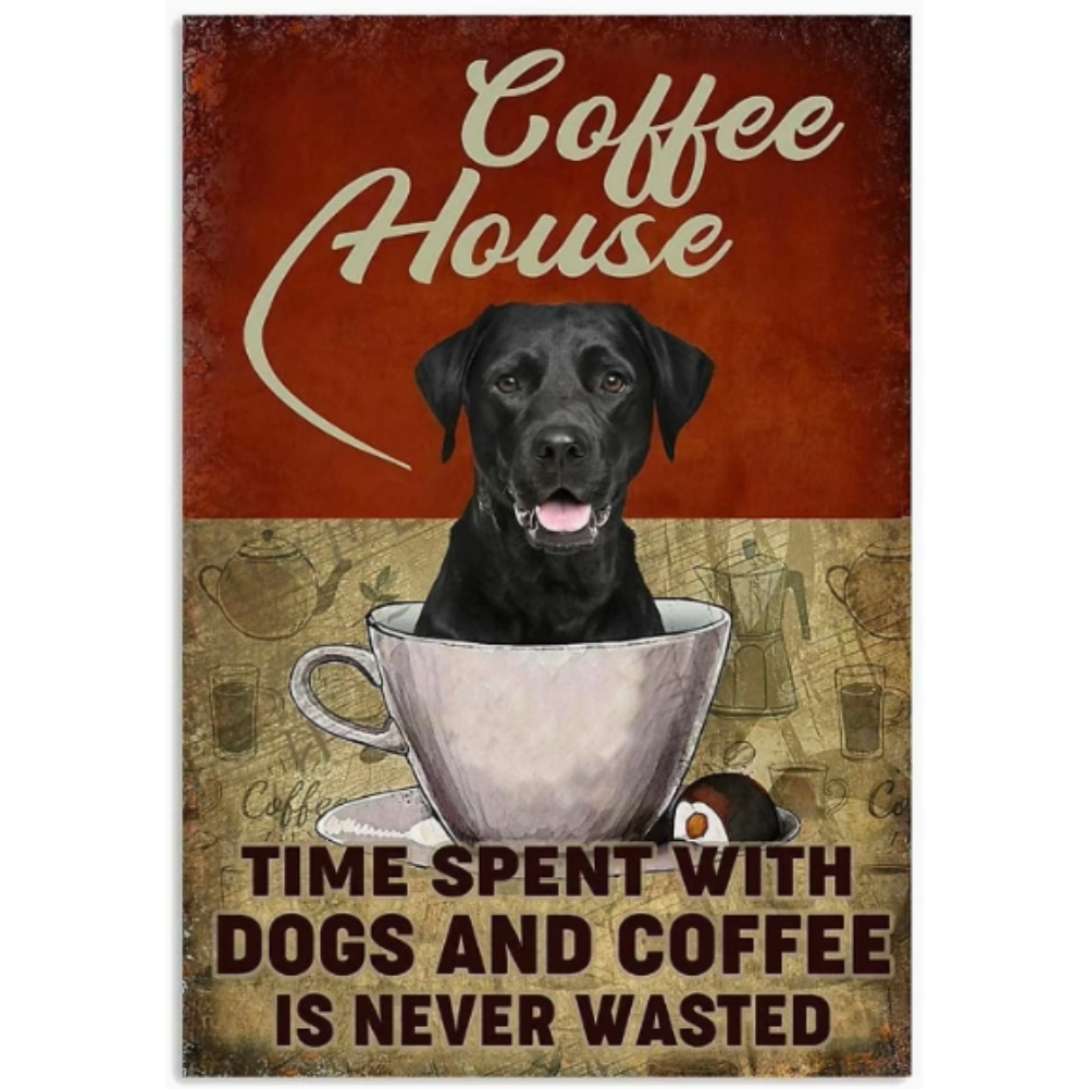 8x12 Funny Dog Metal Sign – Vintage Tin Wall Art for Pet Lovers & Homes | Tin & Time Co. #1083