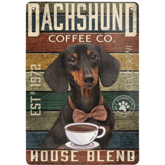 8x12 Funny Dog Metal Sign – Vintage Tin Wall Art for Pet Lovers & Homes | Tin & Time Co. #1090