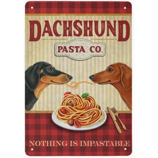 8x12 Funny Dog Metal Sign – Vintage Tin Wall Art for Pet Lovers & Homes | Tin & Time Co. #1091