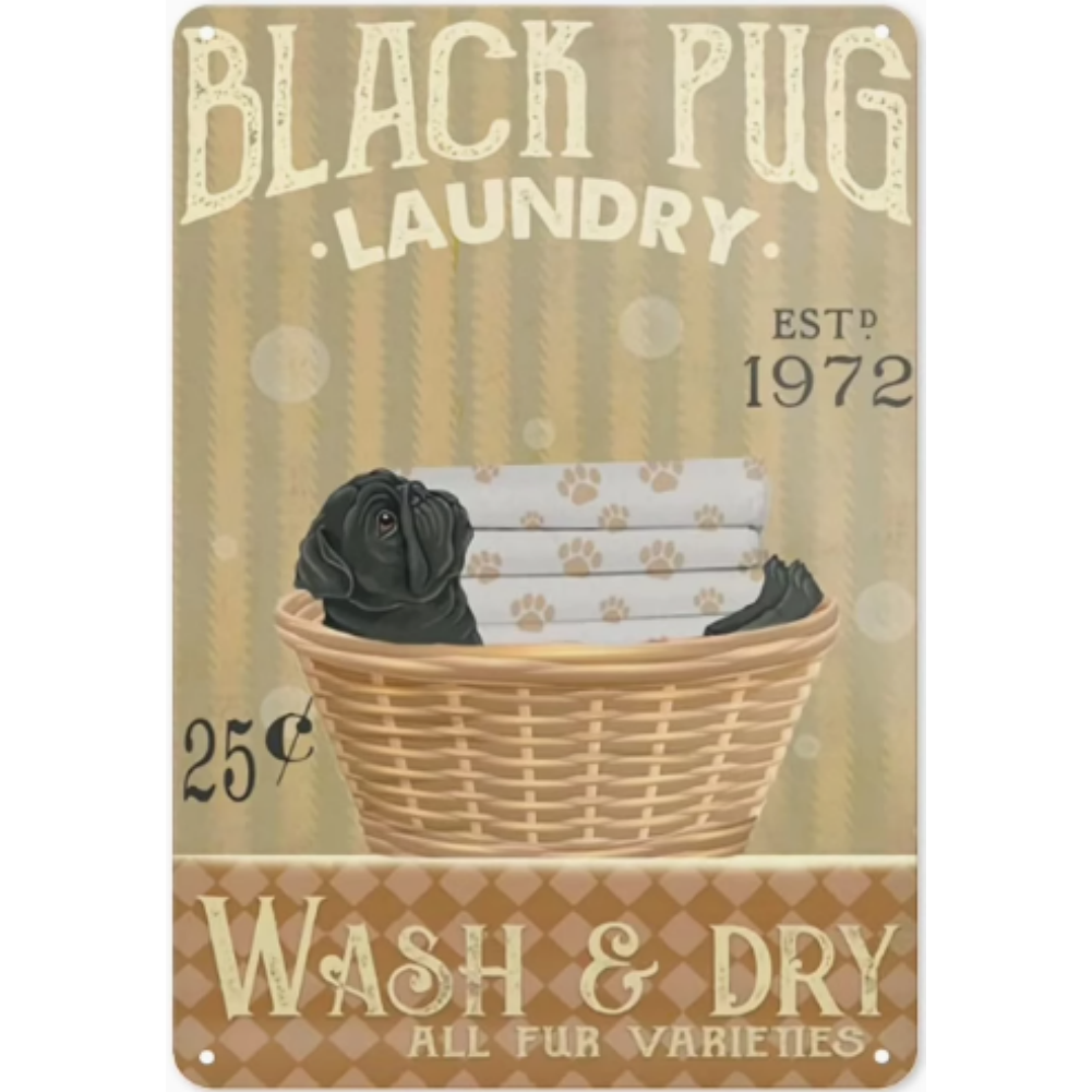 8x12 Funny Dog Metal Sign – Vintage Tin Wall Art for Pet Lovers & Homes | Tin & Time Co. #1094