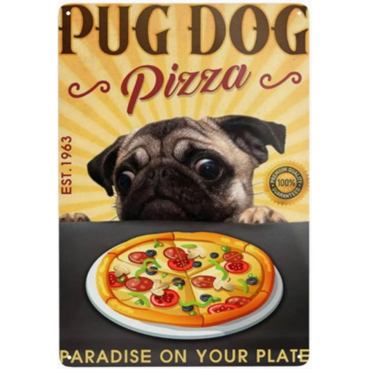 8x12 Funny Dog Metal Sign – Vintage Tin Wall Art for Pet Lovers & Homes | Tin & Time Co. #1099