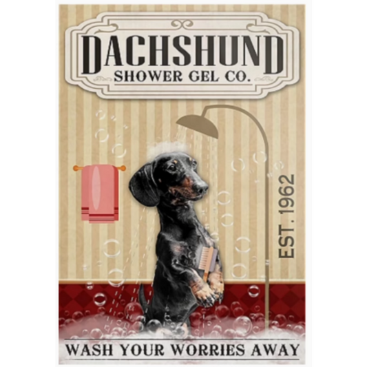 8x12 Funny Dog Metal Sign – Vintage Tin Wall Art for Pet Lovers & Homes | Tin & Time Co. #1105