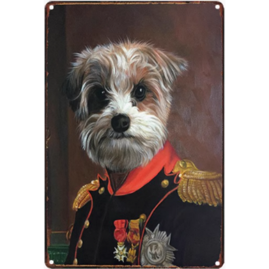 8x12 Funny Dog Metal Sign – Vintage Tin Wall Art for Pet Lovers & Homes | Tin & Time Co. #1109