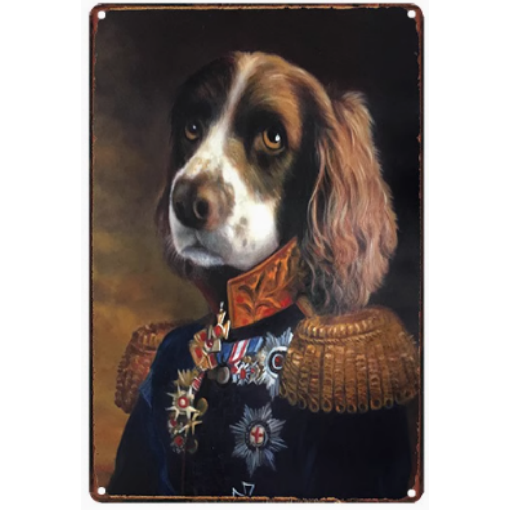 8x12 Funny Dog Metal Sign – Vintage Tin Wall Art for Pet Lovers & Homes | Tin & Time Co. #1111