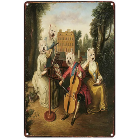 8x12 Funny Dog Metal Sign – Vintage Tin Wall Art for Pet Lovers & Homes | Tin & Time Co. #1119