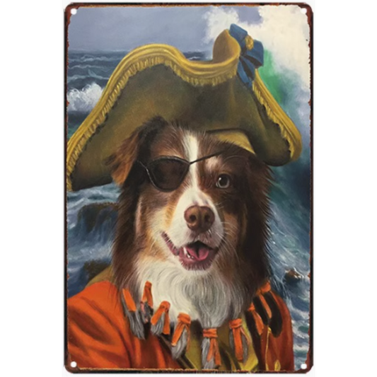 8x12 Funny Dog Metal Sign – Vintage Tin Wall Art for Pet Lovers & Homes | Tin & Time Co. #1138